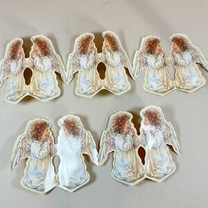Shackman Kathy Lawrence Angel Children Foldout Garland Diecut Christmas